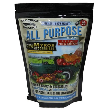 Organic Plant Fertilizer With Mykos Mycorrhizae, Kelp & Humic Acid, 5-2-3 Formula, 2.2 Lbs.