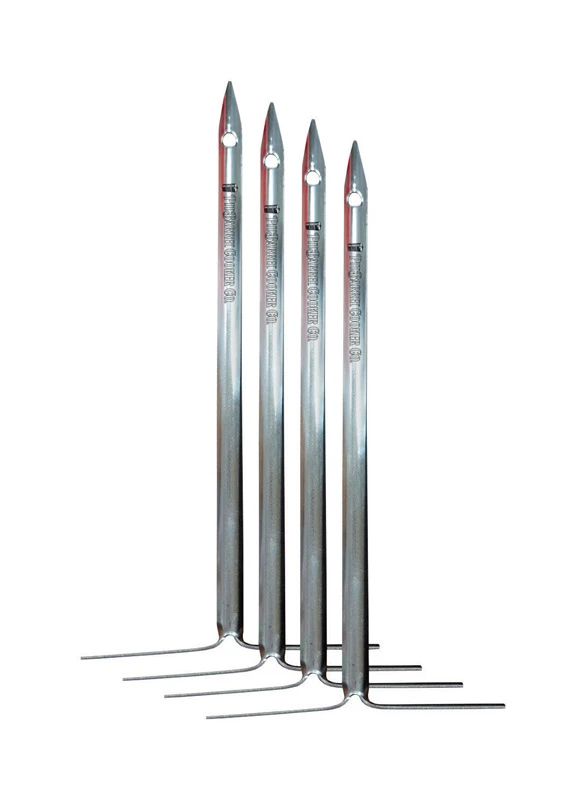 10 Inch Stainless Steel Vertical Skewers, 4 Piece Set For Grilling