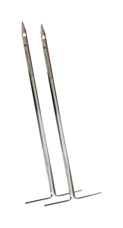 15 Inch Stainless Steel Vertical Skewers, 2 Piece Set For Grilling