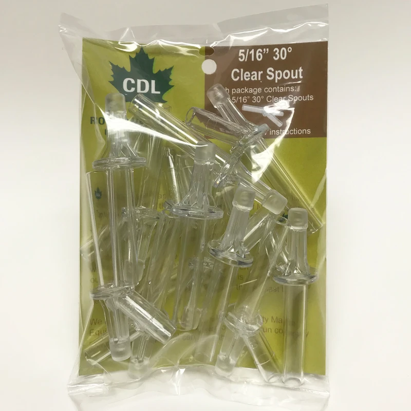 Maple Sap Tubing Tap, Clear, 5/16-In., 12-Pk.