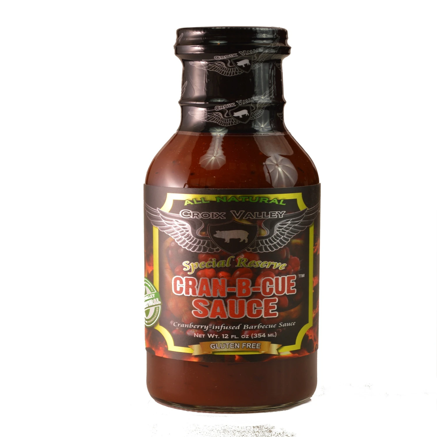 Cran-B-Cue Cranberry Barbecue Sauce, 12 Ounce Bottle