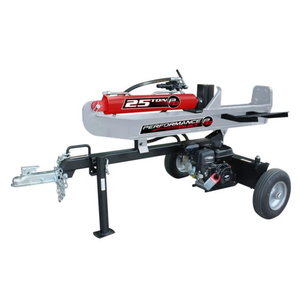25 Ton Log Splitter With 208cc Engine And Built-in Log Catcher