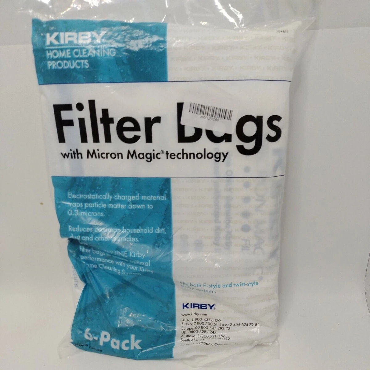 Kirby Vacuum Cleaner Bags, 6-Pk.