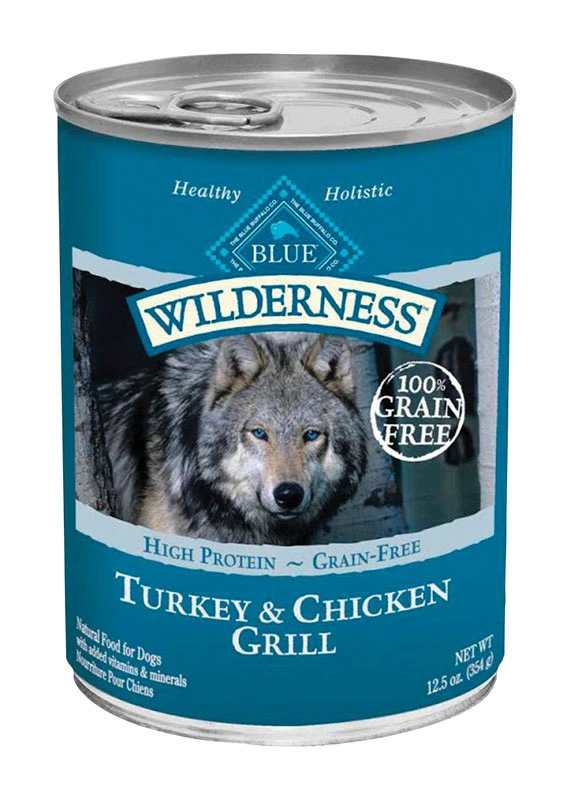 Turkey and Chicken Grill Dog Food, 12.5 Ounce Can