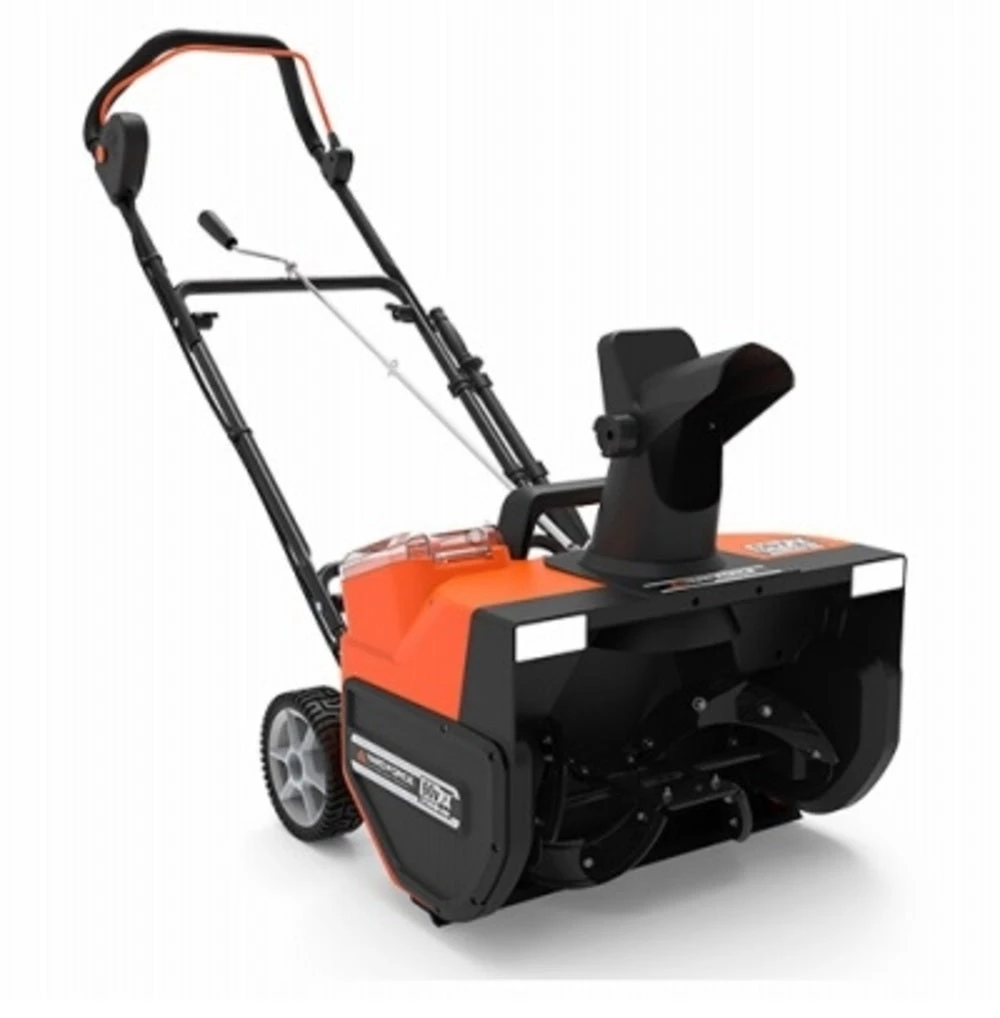 60-volt Cordless Electric Snow Blower, 18 Inch Clearing Path, Model Yf60vrx-sb