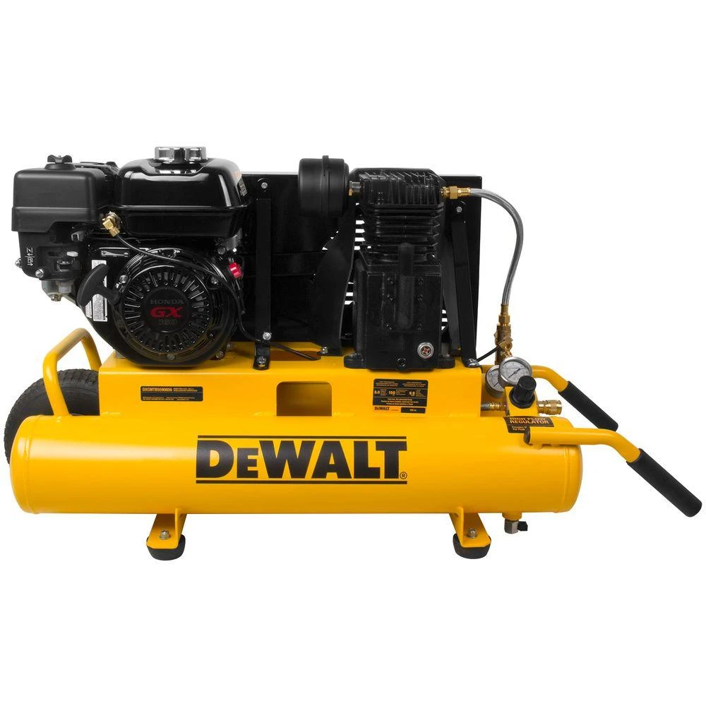8 Gallon 5.5 Hp Gas-powered Wheelbarrow Air Compressor With Honda Engine