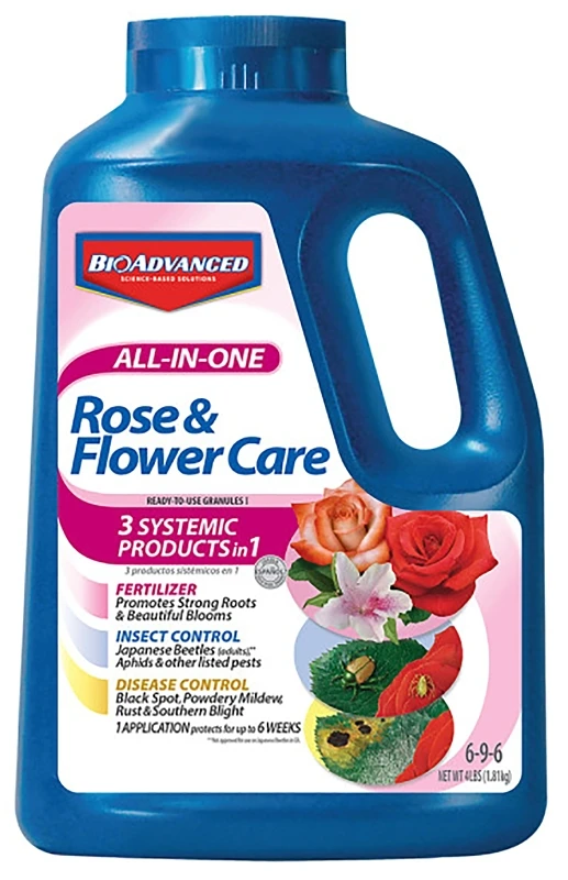 All-in-one 4 Lb. Granules Rose & Flower Care - Insect & Disease Control