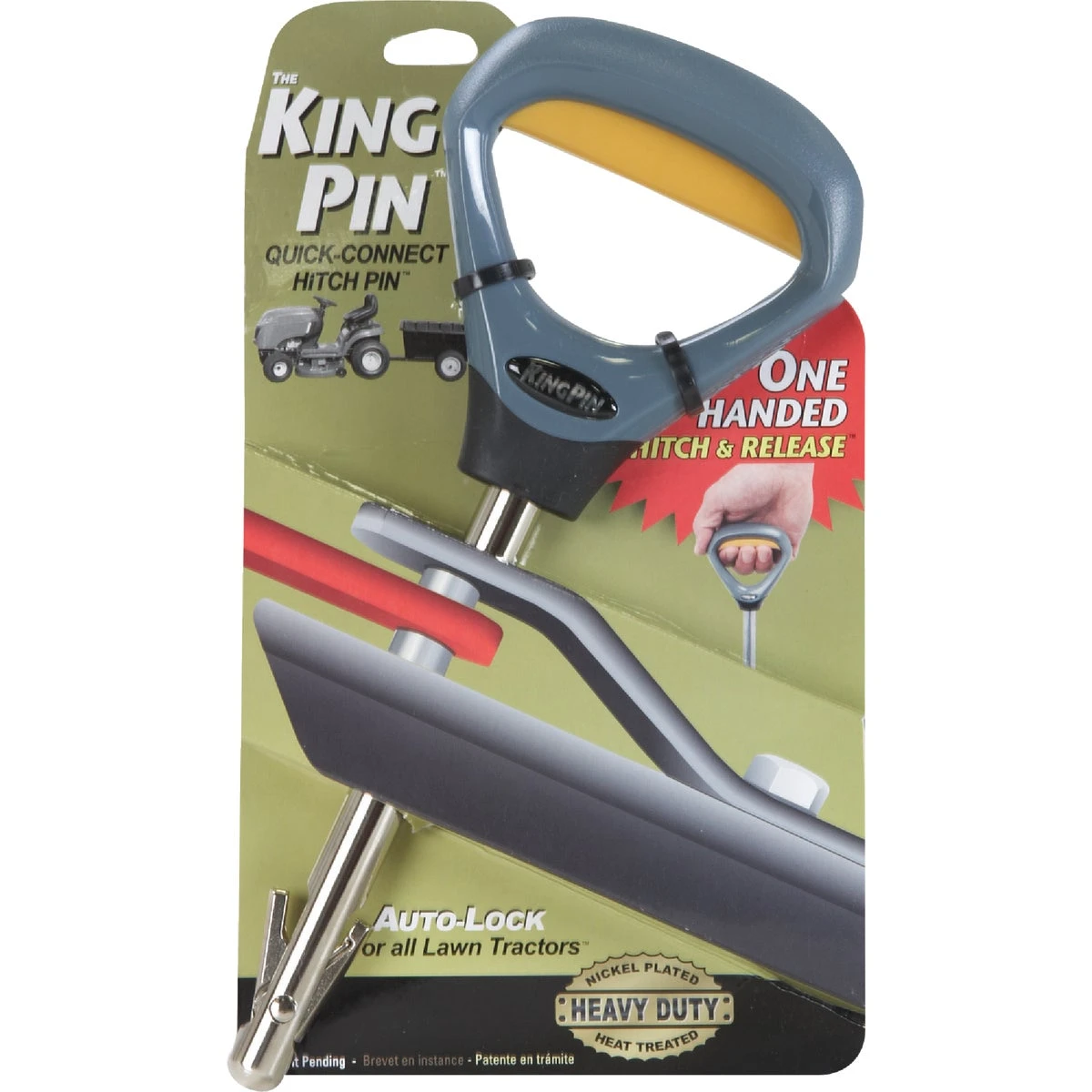 1/2 In. X 4 In. Quick-connect Auto-lock Hitch Pin Model 150