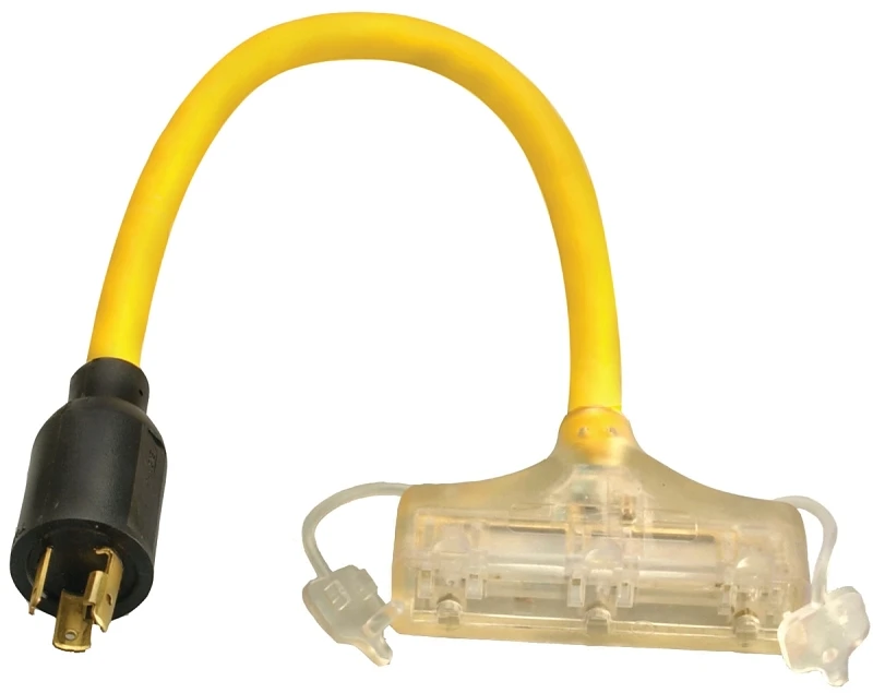 2 Ft. 12/3 Generator Cord With Locking Connectors