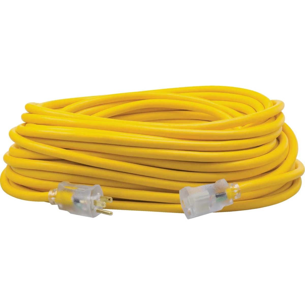 100 Ft. 12/3 Cold Weather Extension Cord - Heavy-duty, Yellow