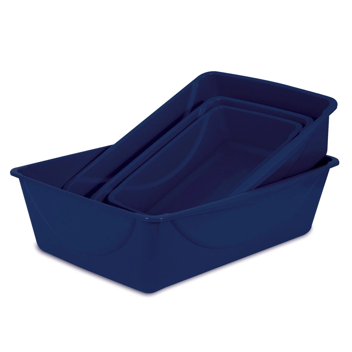 Litter Pan, Jumbo, Assorted Colors, 22 x 16.5 x 6.5-In.
