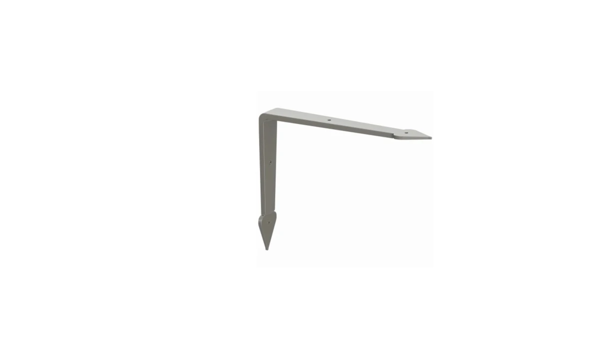 Heartland Style Decorative Shelf Bracket, Rustic, 8-inch, Anthracite Finish
