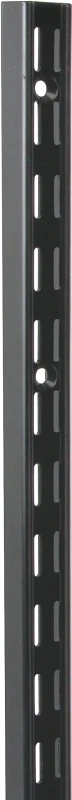 39-Inch Black Steel Dual Track Standard Shelf