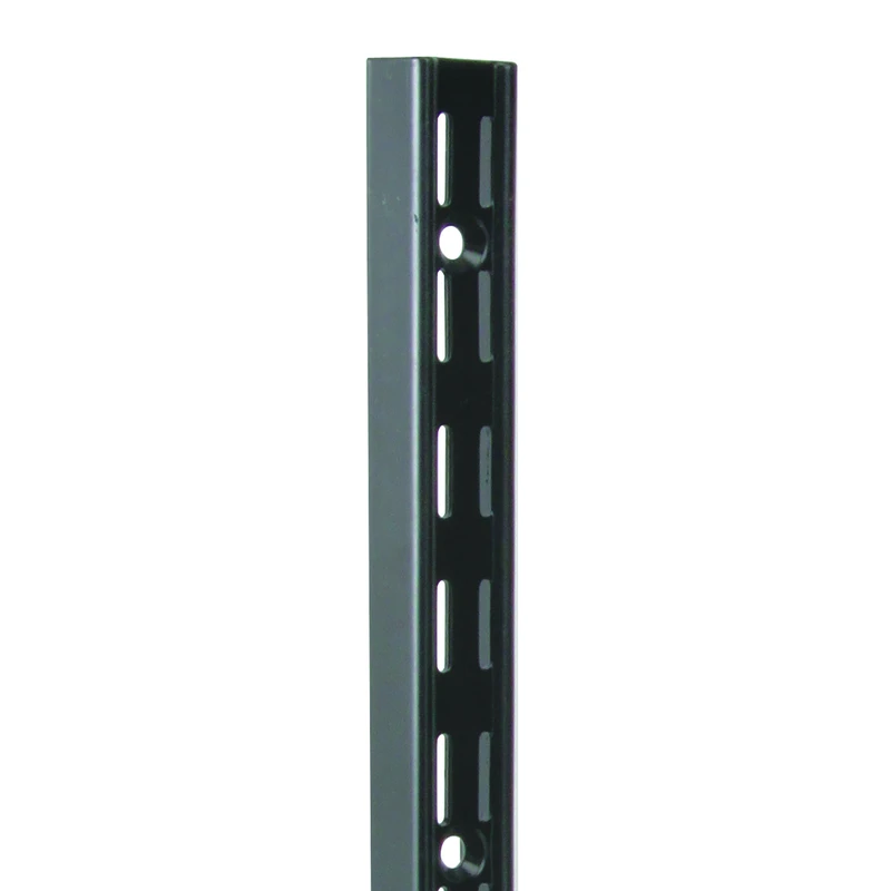48-Inch Black Dual Track Standard Shelf for Adjustable Storage Systems