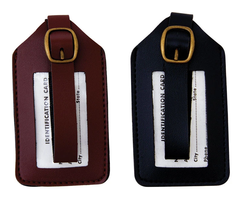 Kc150 Leather Look Luggage I.d. Tag For Luggage, Briefcases, And Totes