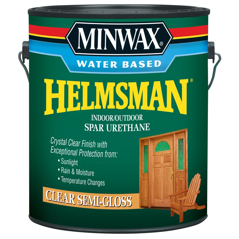 Helmsman Spar Urethane, Water Based, Semi-gloss Finish, 1 Gallon