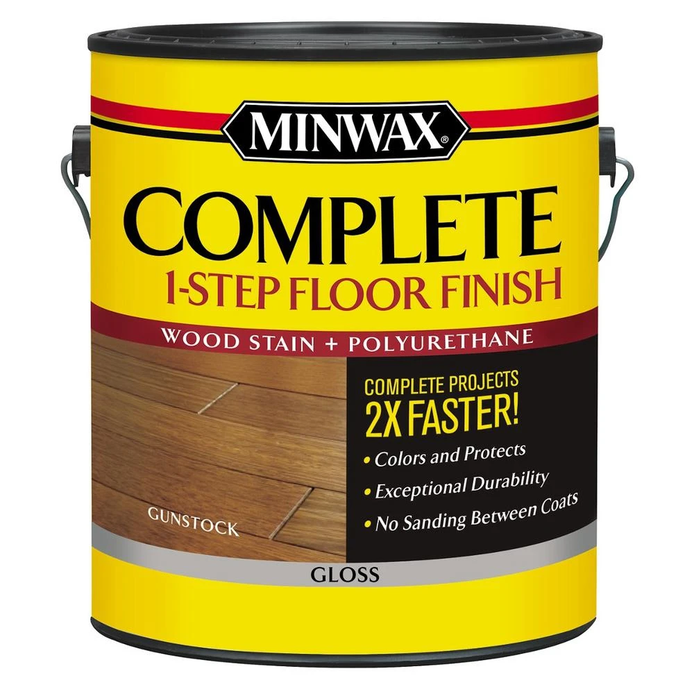 Complete One-Step Floor Finish Gallon Container Gun Stock Gloss Finish