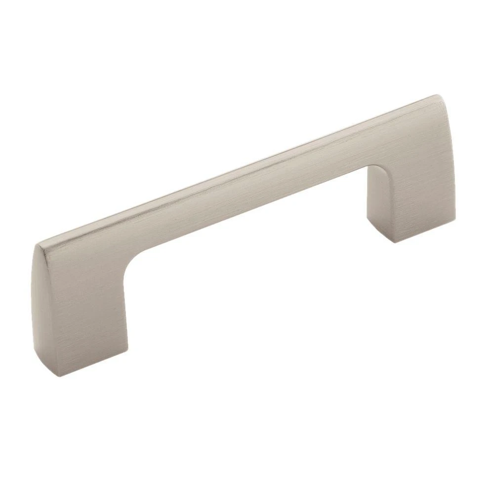 Riva Satin Nickel Cabinet Pull, 3 Inch Length, Durable Metal Handle