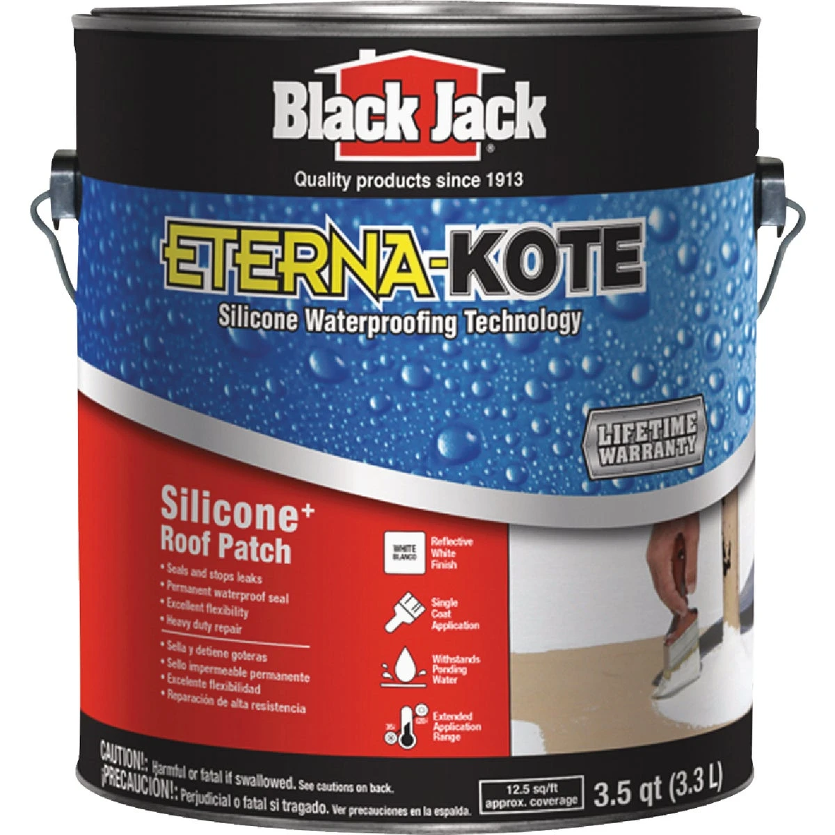 1 Gallon Silicone Roof Patch - Heavy Duty Waterproof Sealant