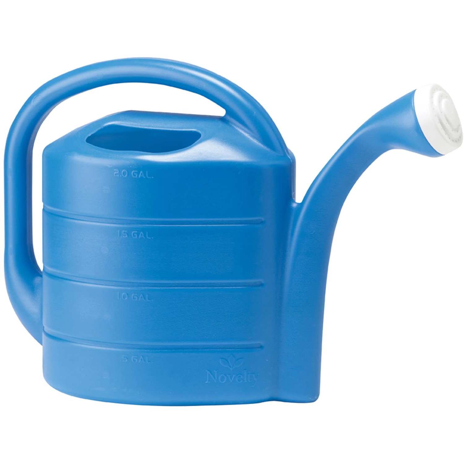 Blue 2 Gallon Plastic Deluxe Watering Can With Nozzle