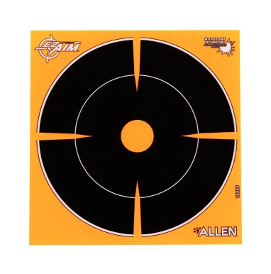 EZ See Bullseye Target, Adhesive, Black, 6-In., 12-Pk.