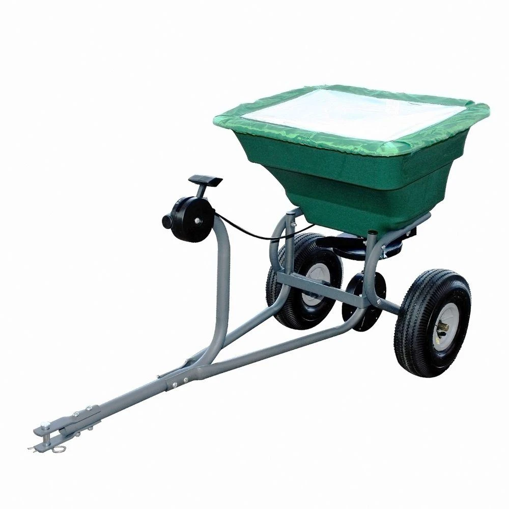 75-lb. Capacity Tow Behind Broadcast Spreader With Rain Cover