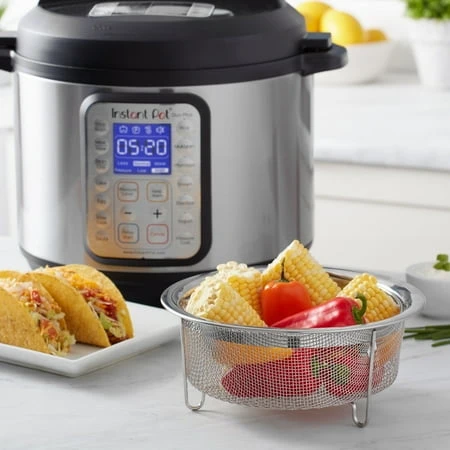 Stainless Steel Mesh Steamer Basket Fits 6 to 8 Quart Pots