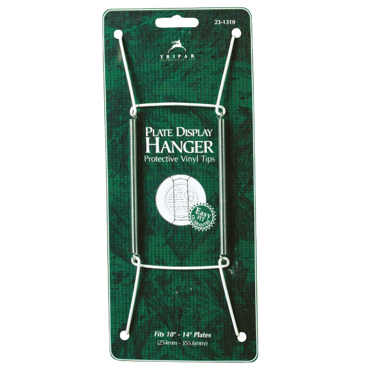 10 In. To 14 In. White Vinyl Plate Hanger - Model 32-1304