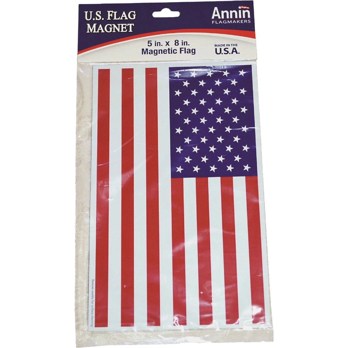 5 In. X 8 In. Magnetic American Flag - Ideal For Vehicles And More