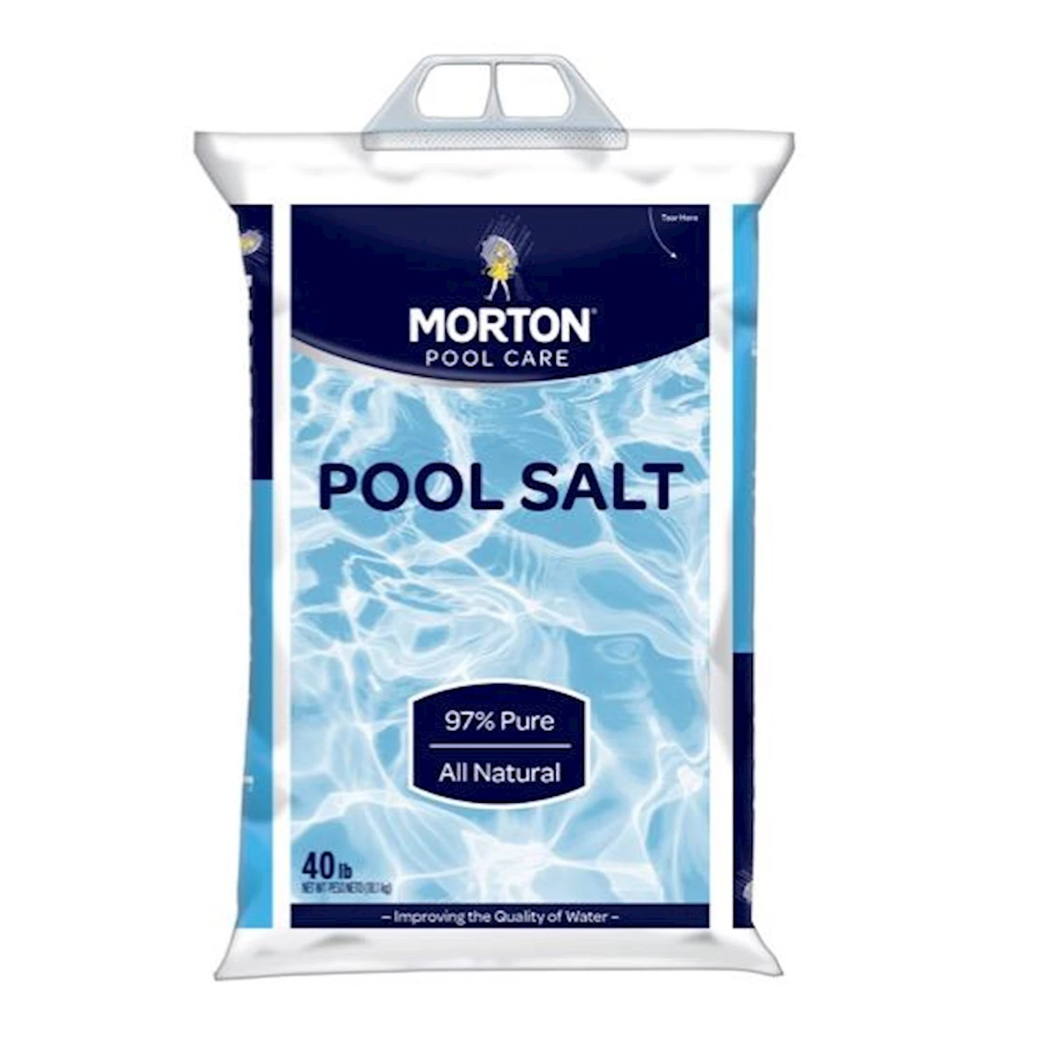 Morton Pool Salt, 40 Pounds - High Purity For Salt Water Chlorinators