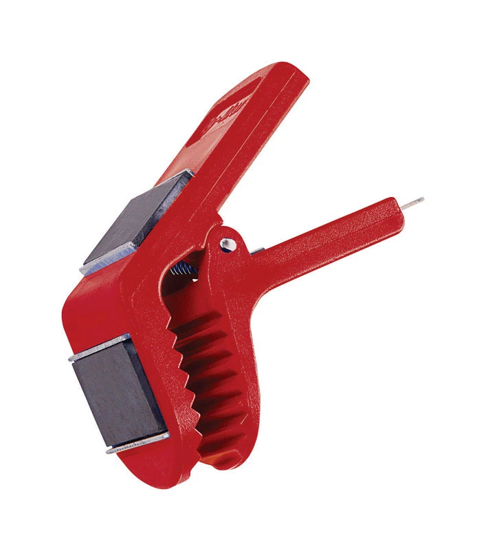 Red Paint Can Clip for Secure Lid Holding and Easy Access