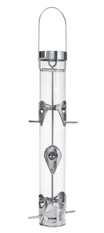 A-6rp 16-inch Tubular Bird Feeder With 6 Feeding Ports