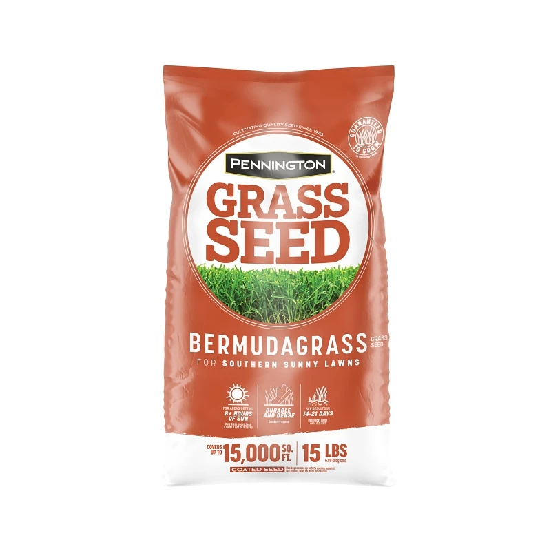 Bermuda Grass Seed 15 Lb - Full Sun, Drought Resistant, Durable Turf