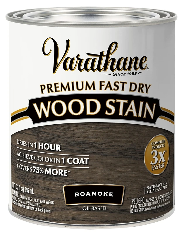 Roanoke Oil-based Fast Dry Wood Stain 1 Quart For Interior Use