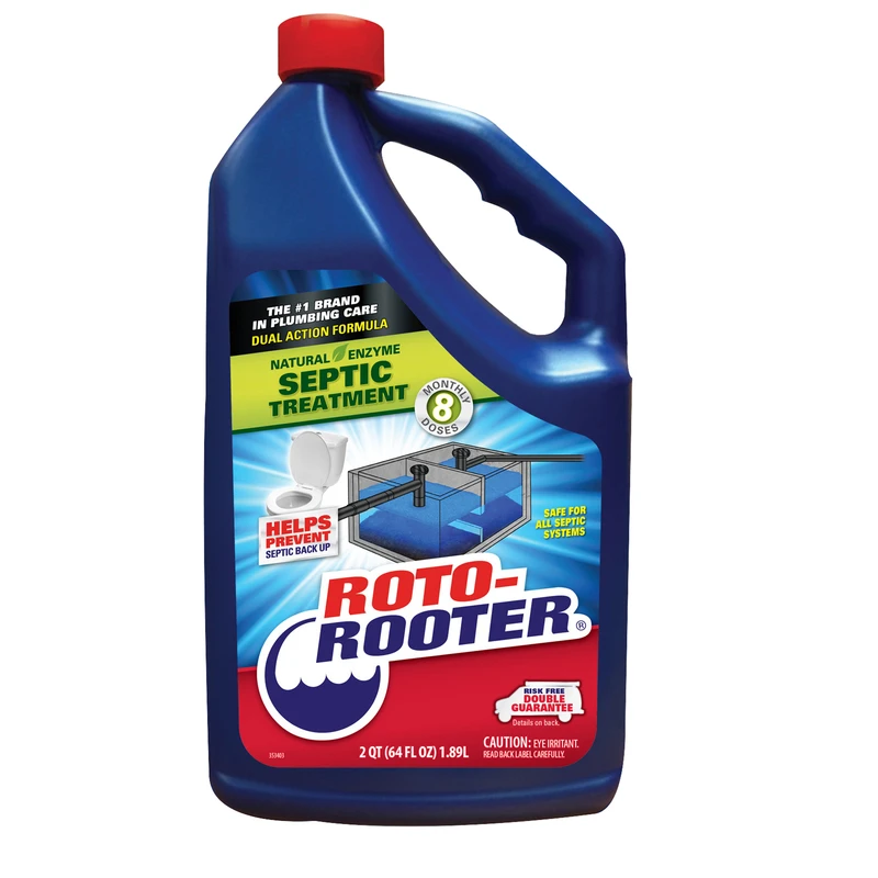 Septic Tank Treatment, 64 Ounce Bottle for Waste Breakdown and Odor Control