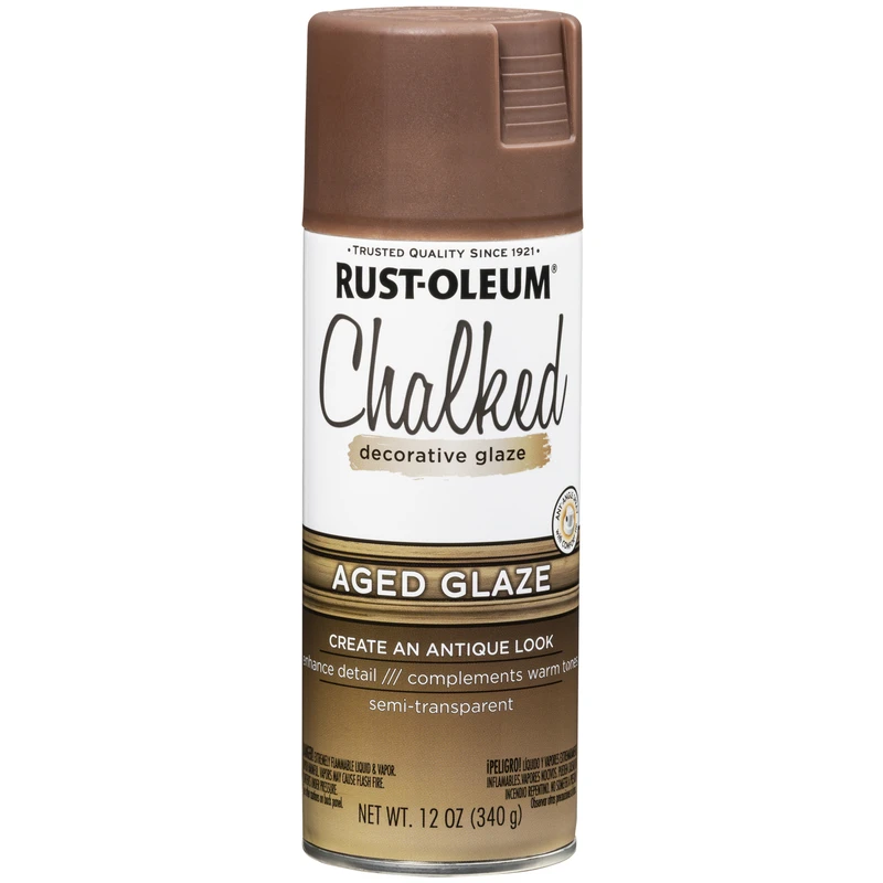 Chalked Aged Glaze Decorative Spray Paint 12 Oz - Antiqued Finish