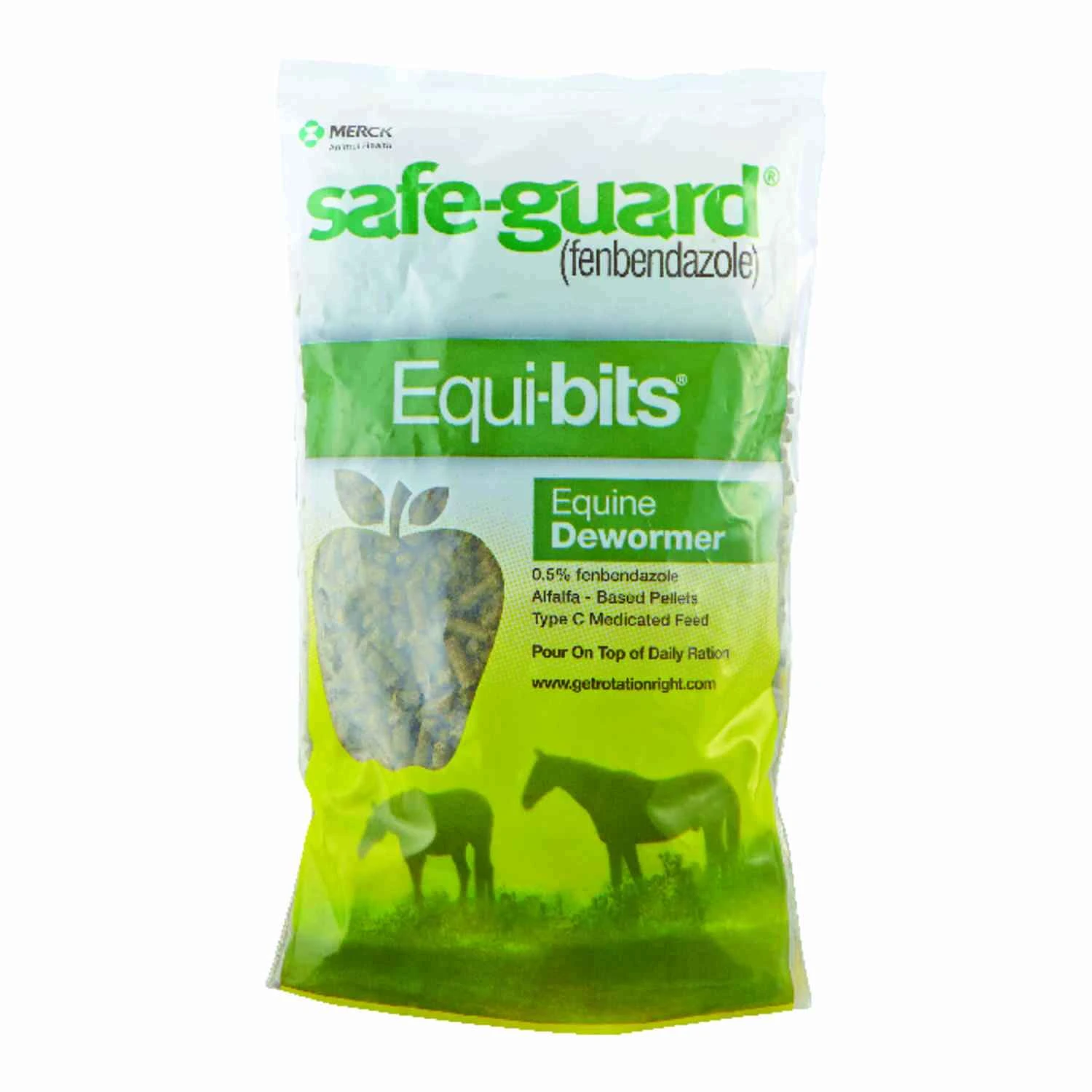 Equi Bits Fenbendazole Dewormer Pellets for Horses, 1.25 Pound