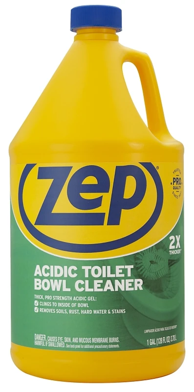 No Scent Acidic Toilet Bowl Cleaner 1 Gallon Liquid - Powerful Stain Remover