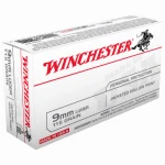 White Box 9mm 115 Grain Jacketed Hollow Point Ammunition - 50 Rounds