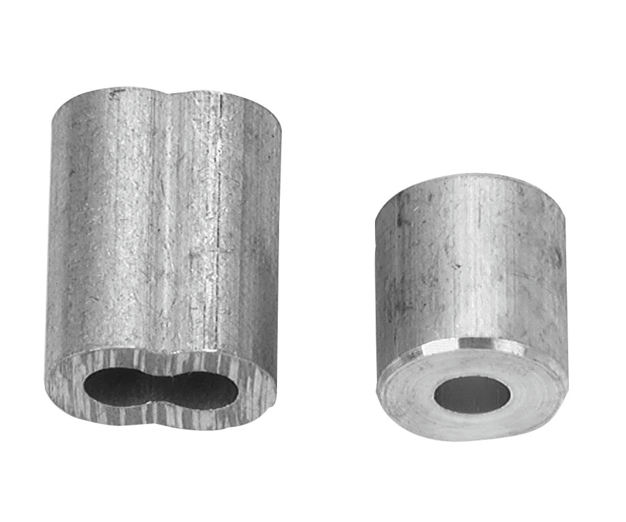 Wire Rope/Cable Ferrule & Stop, 3/16 In., 2-Pk.