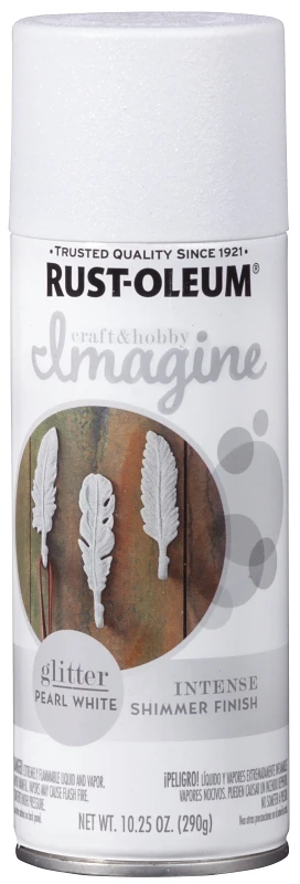 Imagine Craft & Hobby 10.25 Oz. Intense White Glitter Spray Paint