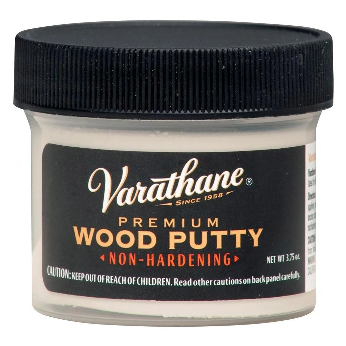 Wood Putty, White, 3.75 Oz - Non-hardening, Easy Application