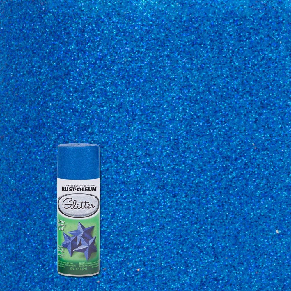 Specialty Royal Blue Glitter Spray Paint, 10.25 Oz. For Crafts