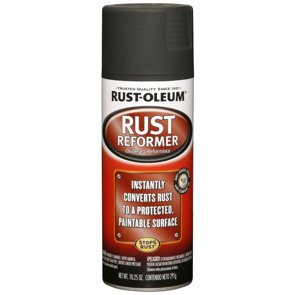 Automotive 10.25 Oz. Flat Black Rust Reformer Spray Paint