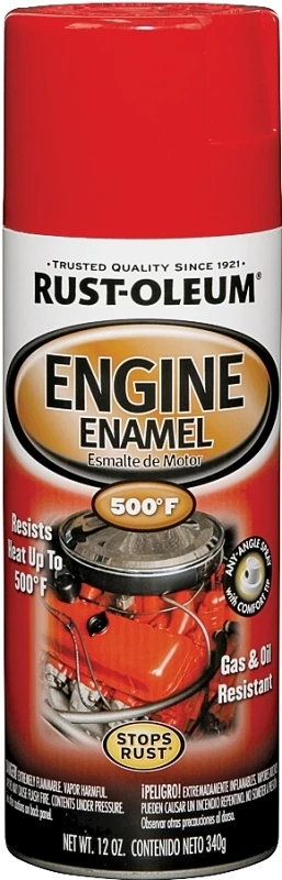 Engine Spray Enamel, Ford Red Gloss Finish, 12 Ounce Can
