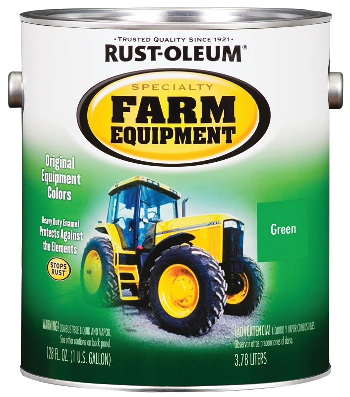 1 Gallon Jd Green Gloss Farm & Implement Enamel - Durable Oil-based Paint
