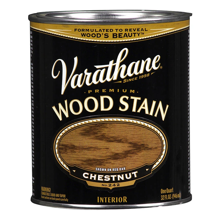 Chestnut Premium Oil-based Interior Wood Stain, Quart - Model 211721h