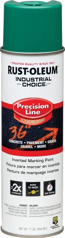 Industrial Choice Safety Green Marking Paint, 17 Ounce Aerosol Can