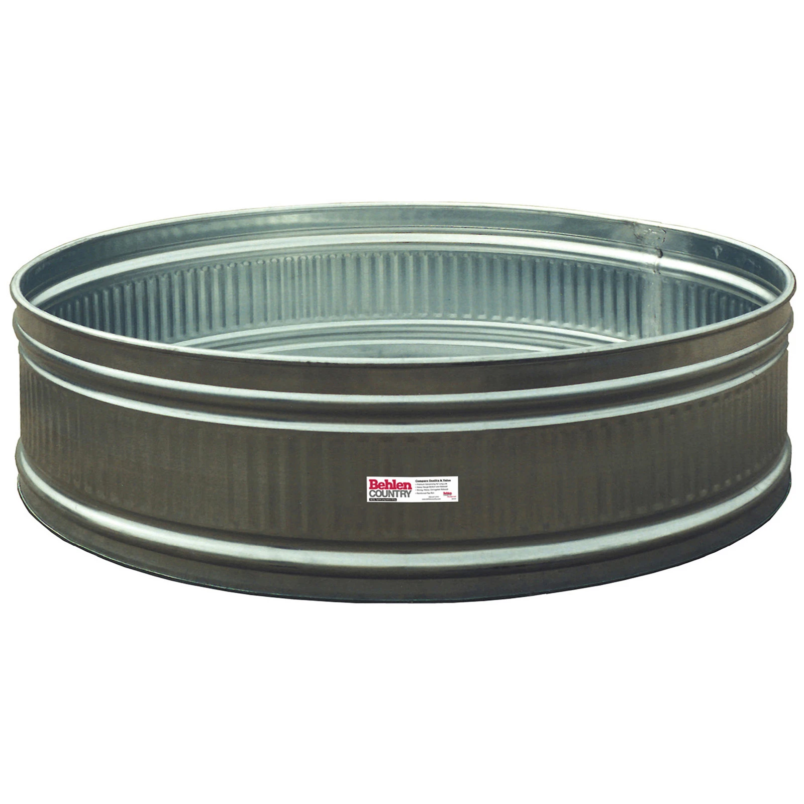 8-foot Round Galvanized Stock Tank, 706 Gallon Capacity