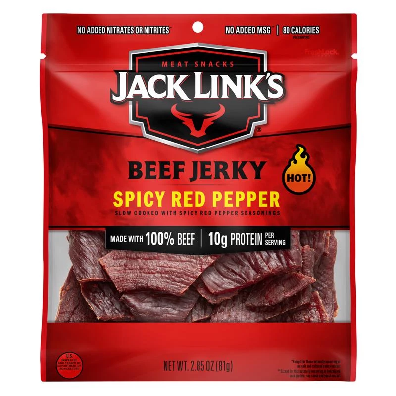 Spicy Red Pepper Beef Jerky, 2.85 Ounce Package